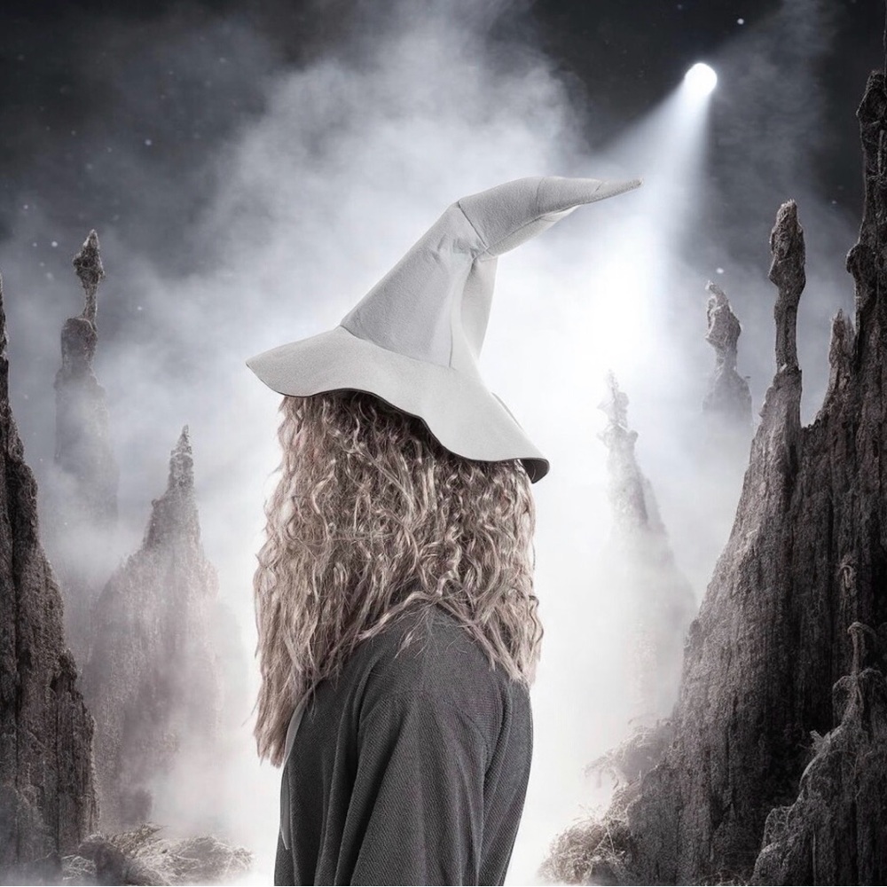 Spooktacular Creations Halloween Grey Wizard Wig & Beard for Men Adults Cosplay - Picture 13 of 16